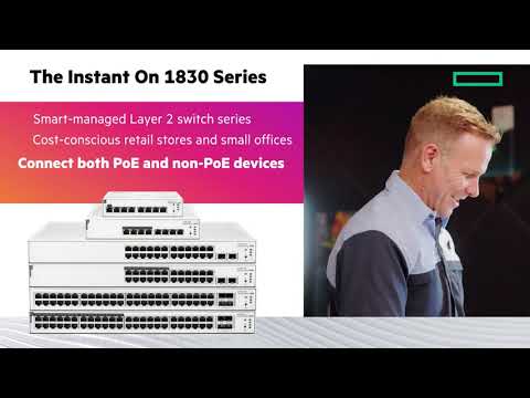 The HPE Networking Instant On Switch Series 1830