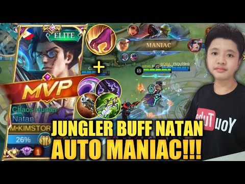 TOP GLOBAL NATAN JUNGLE BEST BUILD 2022 | AUTO MANIAC | MYTHIC GAMEPLAY | KIMSTORM | NATAN MLBB 2022
