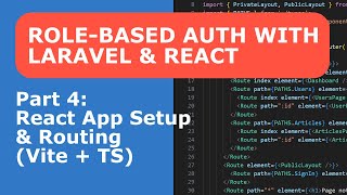 Download the video "Role-Based Auth – Part 4: React App Setup & Routing (Vite + TS)"