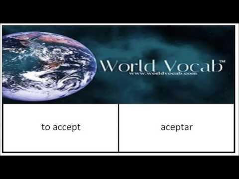 to accept - aceptar