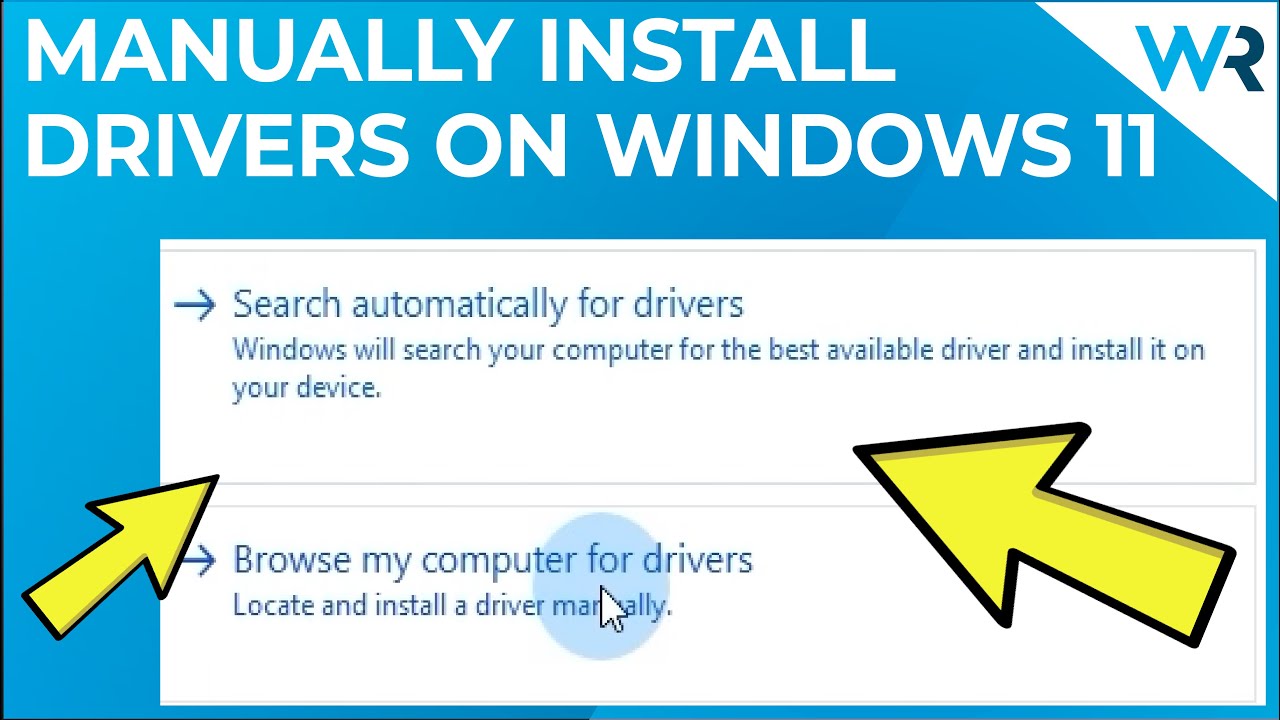How to manually install drivers on Windows 11