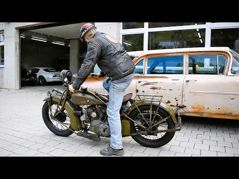 Indian 1929 Scout 101 │Cold start, sound