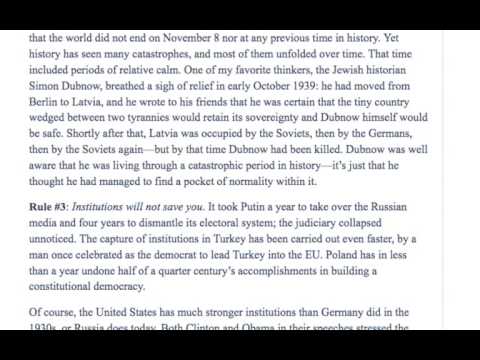 Autocracy: Rules For Survival - Masha Gessen 11-10-16