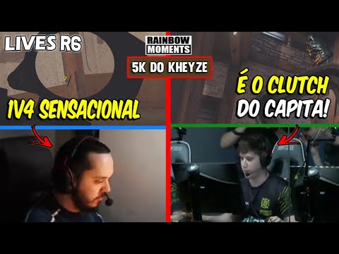 CLUTCH 1V4 INSANO DO NESK, CLUTCH DO PSYCHO, RAZAH TILTANDO E MAIS - MELHORES MOMENTOS LIVES R6