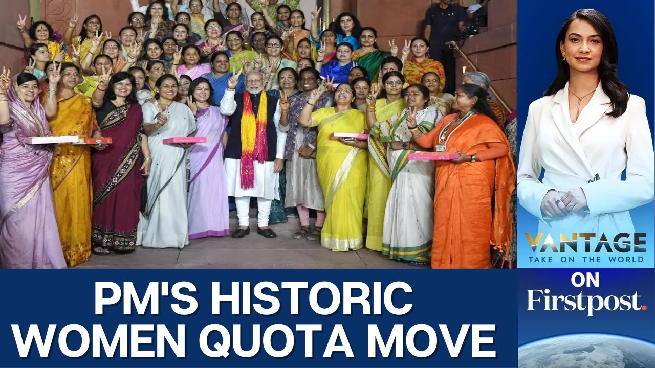 PM Modi Pushes for Women's Reservation in Lok Sabha | Vantage on Firstpost | 4K