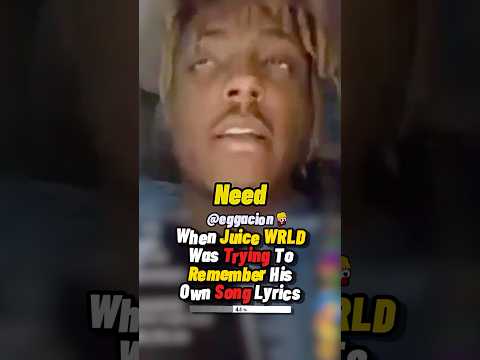 WHEN JUICE WRLD NEEDED TO REMEMBER THESE LYRICS…