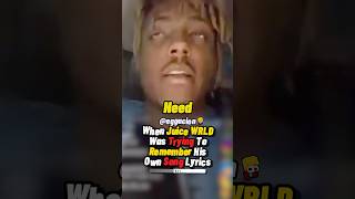 WHEN JUICE WRLD NEEDED TO REMEMBER THESE LYRICS…