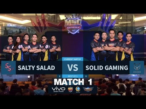 SALTY SALAD VS SOLID GAMING ALPHA Match 1 Best of 3 - Mobile Legends MSC Grand Finals