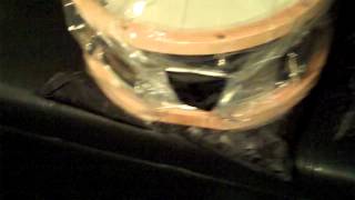 Unpacking my new Yamaha Anton Fig Signature snare drum