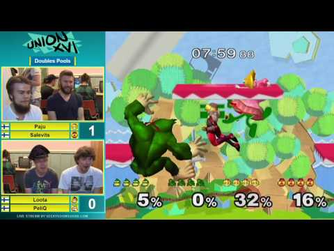 UnionXVI - Salevits + Paju Vs. Loota + PeliQ - Pools - Melee Doubles
