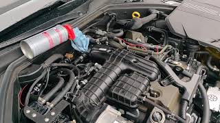 Genesis G70 3.3 intake valve cleaning with spray