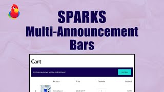 Sparks For WooCommerce - How to Use the Multi-announcement Bars Feature
