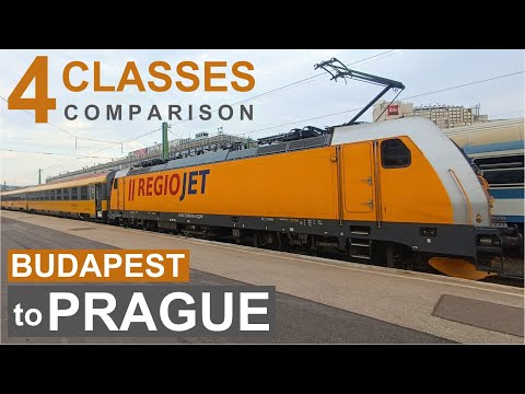 4 Classes Comparison - Regiojet Relax class on the Budapest – Vienna – Prague private operator train
