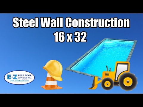 Inground Pool 16x32 With Steel Wall Construction Install ...