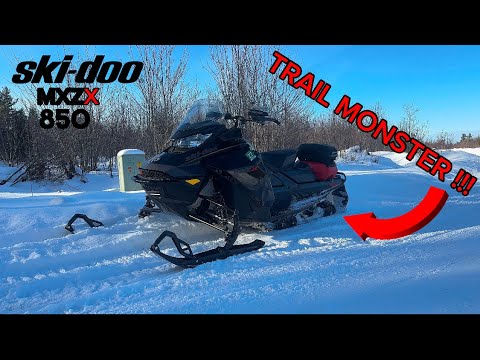 Ski-Doo MXZ X 850 E-TEC Acceleration Test | TrailMonster Unleashed! #skidoo #snow #snowmobile