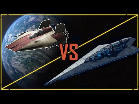 Can an A-WING Beat the EXECUTOR?! (yes, and how)
