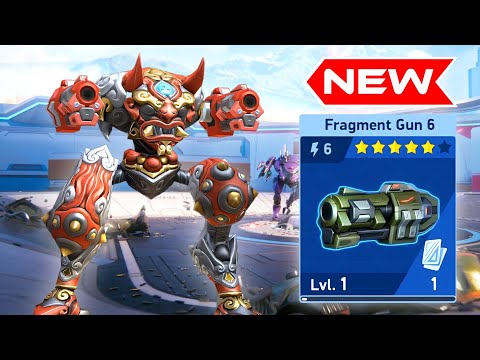 New Weapon Fragment Gun 6 with Tengu - Mech Arena