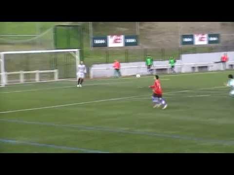 Tiro a porteria de Erlantz al Zaldua