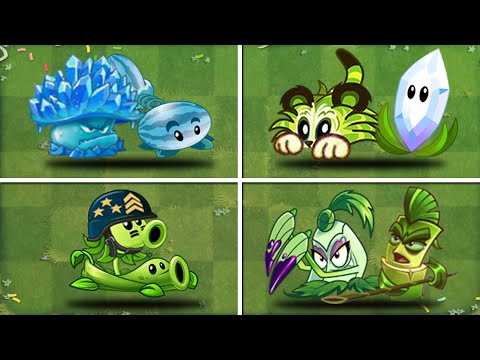 Team Ice shroom vs Tiger Grass vs Mega Gatling Pea vs Pokra - Who will win? - pvz2 team plant