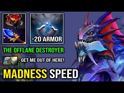 Brutal ATK Speed 100% Destroyed Offlane | EPIC Slardar Madness Bash Lord -20 Corrosive Armor Debuff