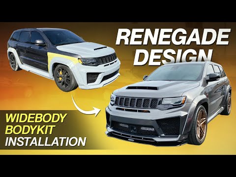 NEW PROJECT 2018 JEEP TRACKHAWK RENEGADE BODYKIT INSTALLATION