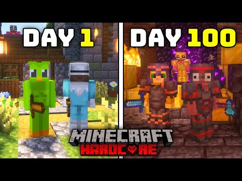 We Played 100 Days of Minecraft Hardcore Multiplayer