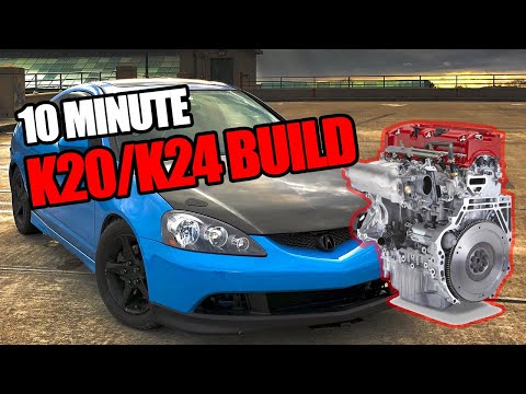 Building a K20/K24 engine in 10 MINUTES!