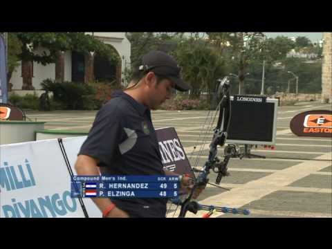 Rigoberto Hernandez v Peter Elzinga – compound men's bronze |Santo Domingo 2009 Archery World Cup S1