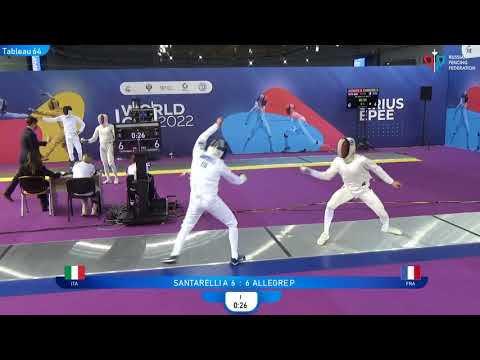 Sirius Epee 2022, ME Ind T64 Allegre FRA - Santarelli ITA