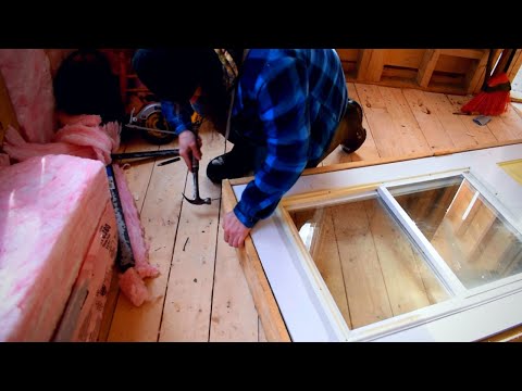 The Cabin Is Holding Heat | Fixing Front Door Frame | Starting To Build Staircase