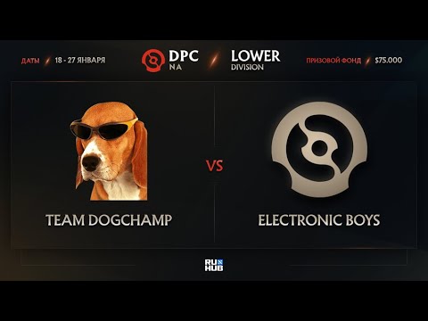 Team DogChamp vs Electronic Boys, Dota Pro Circuit 2021: S1 - NA, bo3, game 3 [Mortalles & Minussss]