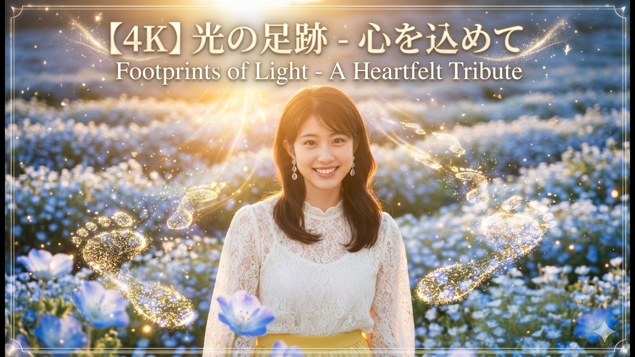 【MV】【4K】光の足跡 - 心を込めて（Official Music Video）｜Footprints of Light - A Heartfelt Tribute｜通常サイズ