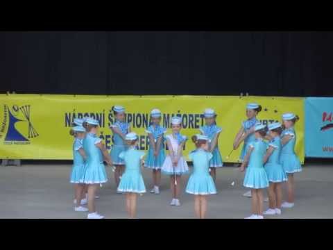 Pražské mažoretky, TJ Sokol Vysočany ktg. minimažoretky, pódiová formace - 2.místo