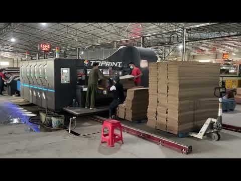 Full Computerized Flexo Printer Slotter Die-cutter High Speed Vacuum Transfer