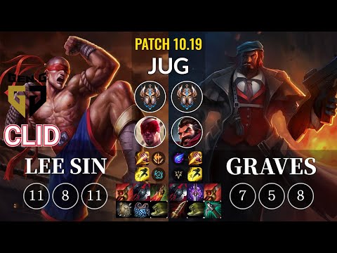 GEN Clid Lee Sin vs Graves Jungle - KR Patch 10.19
