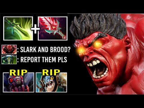 NEW CRAZY META Butterfly Bloodthorn Axe Carry DELETE Slark Brood Super Fast Spin Melt Enemies Dota 2