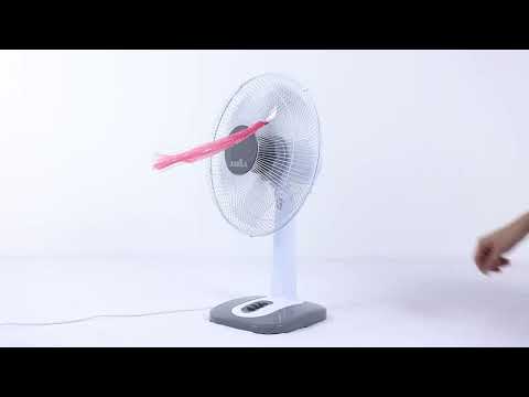 Vídeo de Arroyo Grande Ventilador Sobremesa Blanco y Gris Fabrilamp