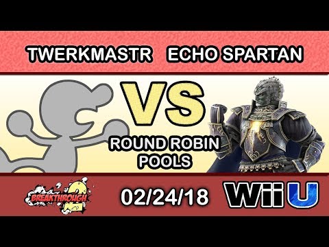 Breakthrough 2 - BTLC | twerkmastr (Mr. Game & Watch) Vs. EcHo Spartan (Ganondorf) Round Robin Pools