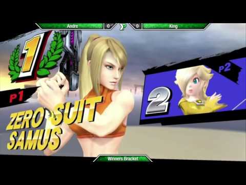 EVAC 15/4/16 - Andre (ZSS) vs SaltLake (Rosalina) - Smash 4 Wii U