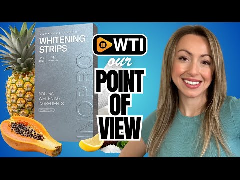Natural Teeth Whitening Strips Kit 14 Treatments - Sensitive Teeth Whitener - WTI product video review