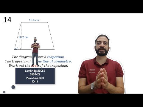 area of  trapezium Cambridge IGCSE