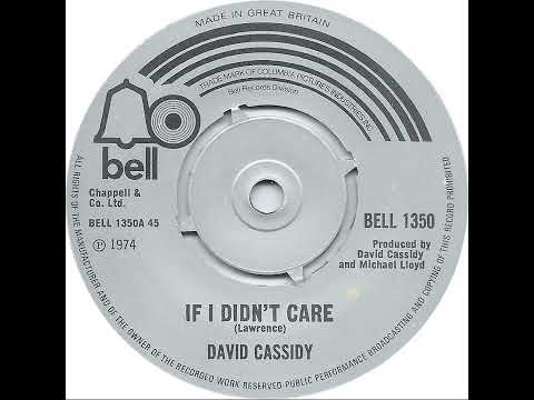 UK New Entry 1974 (98) David Cassidy - If I Didn't Care