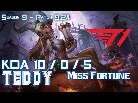 T1 Teddy MISS FORTUNE vs LUCIAN Top - Patch 9.24 KR Ranked