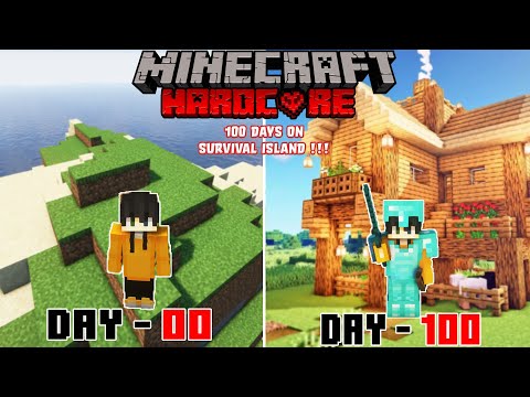 I survived 100 Days on a SURVIVAL ISLAND in Minecraft Hardcore Ep - 1 (Hindi)