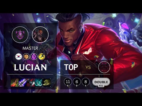 Lucian Top vs Ornn - KR Master Patch 10.14