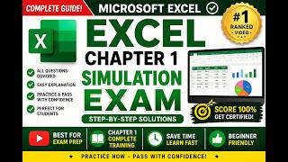 Excel Chapter 1: Simulation Exam | Excel Chapter 1 Simulation Exam | #ExcelChapter1SimulationExam