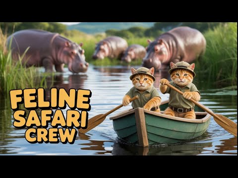 Namibia Safari Adventure | AI-Animated Ginger Cats in Action! 🦁🐘
