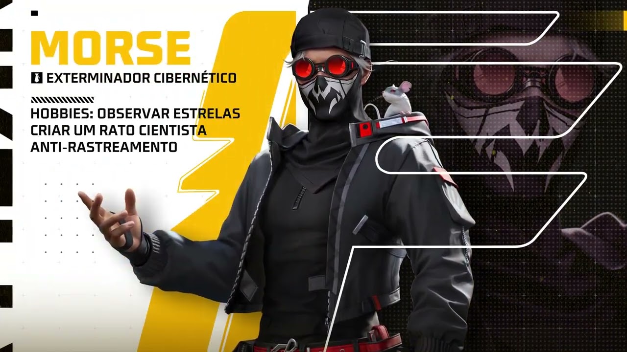 Novo personagem Morse no Free Fire: habilidade anti-rastreamento e furtividade