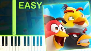 ANGRY BIRDS RUSH THEME - EASY Piano Tutorial