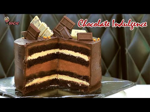 Chocolate Indulgence Cake“巧克力放纵蛋糕”双重巧克力慕斯蛋糕食谱|Double Chocolate Mousse Cake inspired by Secret Recipe